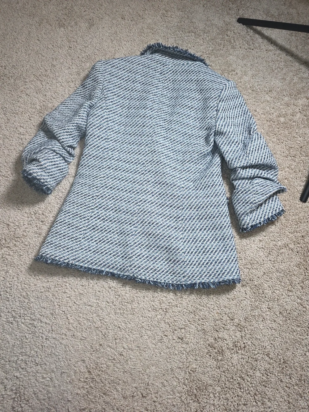 Cinq à Sept Noemie Khloe Bouncle Blazer In Navy Multi Sz 0 - Picture 6 of 13
